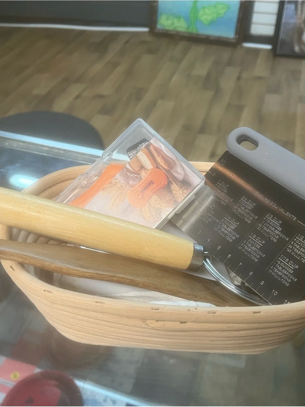Wood Handle Sourdough Dough Scraper and Pastry Tools Set
